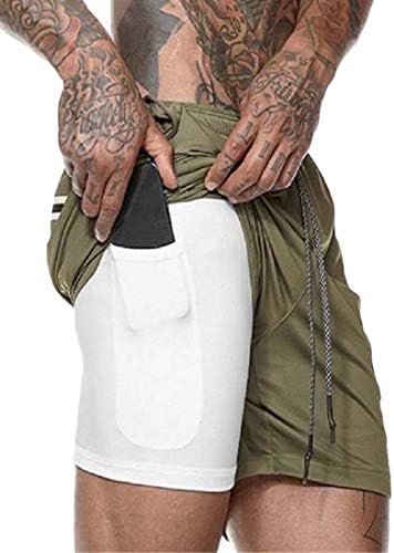 Esast Men's Shorts Workout Gym Quick Dry Short Jogger Shorts with Pockets