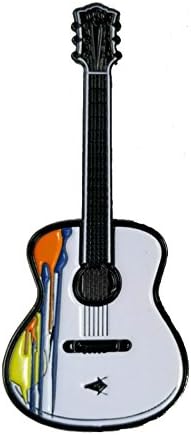 Angels and Airwaves Tom's Acoustic Guitar Lapel Pin (White)