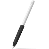 Ringke Silicone Drafting Grip Holder Compatible with Apple Pencil 2nd Generation, Apple Pencil USB-C and Apple Pencil Pro Case, Perfect Grip Silicone Protective Cover Sleeve Accessories - Black