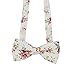 May Lucky Men's Cotton Floral Bow Tie (03)