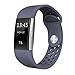 SWEES Silicone Sport Bands Compatible Fitbit Charge 2, Breathable Sport Replacement Bands Air Holes Small & Large (5.7