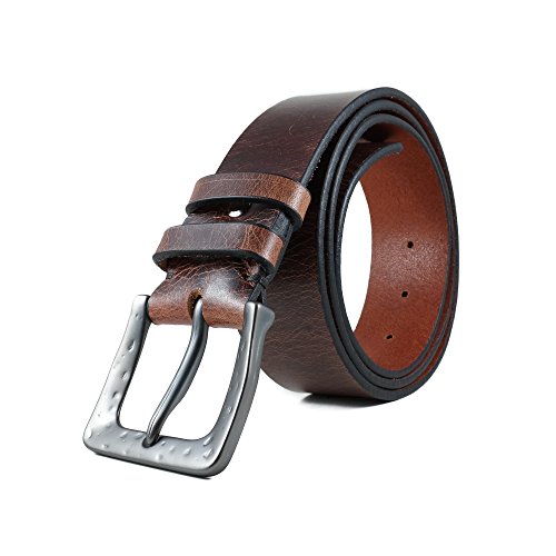 Hoffebelts Men's Leather Belt Bruce (Medium)