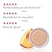 100% PURE Gemmed Luminizer, Rose Gold, Face Highlighter for Glowing Skin, Natural Shimmer, Illuminator Makeup (Warm, Peachy Gold) - 0.32 oz