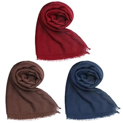 3 Pack Women Cotton Hemp Scarf Shawl Wrap Soft Warm Long Head Scarves by Aooba 3 Pack Women Cotton Hemp Scarf Shawl Wrap Soft Warm Long Head Scarves by Aooba