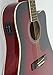 Jameson Guitars Full Size Thinline Acoustic Electric Guitar with Free Gig Bag Case & Picks Red Right Handed