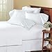 SRP Linen 100-Percent Cotton Percale 600-Thread-Count Super Soft Hotel Bed Sheet Set Three Quarter/ Small Double/ Antique Solid White Fit Up to 12