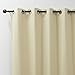 Best Home Fashion Wide Width Thermal Insulated Blackout Curtain - Antique Bronze Grommet Top - Beige - 80