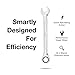 Jaeger 3/4 Inch Ratcheting Wrench with Upgraded 4° Precision and Hardened, Polished Steel for Projects with Tight Spaces