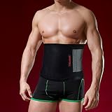 HAUSBELL Waist Trimmer, Adjustable Sweat Premium Waist Trimmer (Red Logo) for Man and Women, Waist Trainer for Weight Loss, Belly Fat Burner, Works Great with Workout Enhancing Gel (Not Included)