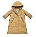 Fit Rite Boys Girls Hooded Waterproof Long Raincoat Full Length Rain Jacket for Children and Toddler with Reflective Stripes