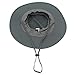 Home Prefer Men's Sun Hat UPF 50+ Wide Brim Bucket Hat Windproof Fishing Hats Dark Gray (Non Logo)