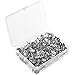 DIYSELF 400 Thumb Tacks Push Pins,3/8 Inch Silver Round Head Pins Office Thumbtack Steel Push Pin for Home, School