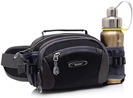 Waist Pack Bum Bag Running Bag Waist Bag Running Belt Water Resistant with Bottle Holder for Hiking Camping Dog Walking