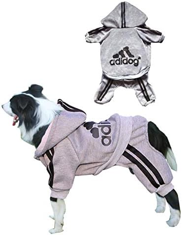 Rdc Pet Adidog Dog Hoodies, Dog Sweater, 4 Legs Jumpsuit Warm Sweat Shirt, Cotton Jacket Coat for Small Dog Medium Dog Large Dog