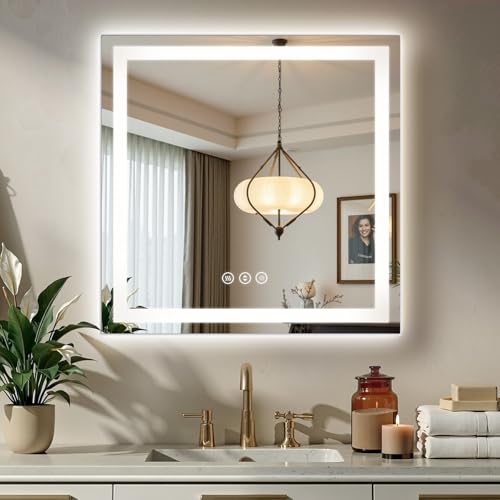 LED Bathroom Mirror with Lights Anti-Fog Dimmable