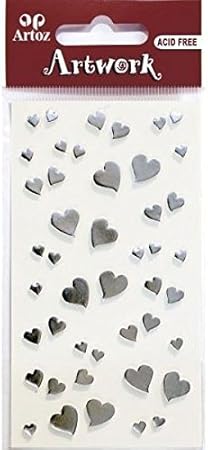 Argent Coeur Charms Pour Artisanat Mariage Ou Mariage Celebration Carte Topper Scrapbooking Stickers Amazon Fr Cuisine Maison