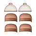 Dreamlover Brown Stocking Wig Caps and Mesh Wig Caps for Women, 6 Pack
