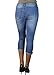 Alfa Global Junior's Low Rise Skinny Denim Capri Pants