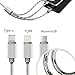 3 in 1 USB Cable 1ft Multiple USB Cable Cord 35cm Nylon Braided Multiple Universal Type c USB Cable for Nexus 6P ChromeBook Android-Grey