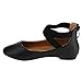 BELLA MARIE FC45 Girl's Toddler Criss Cross Elastic Ankle Strap Ballet Flats