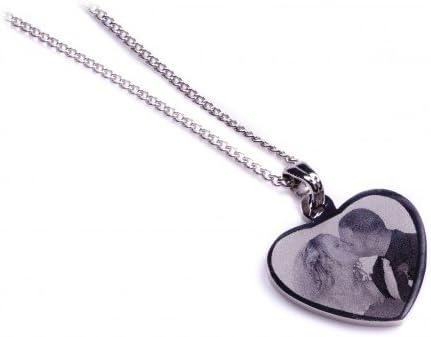 Baby Creations Photo Engraved Pendant, Personalised Gift,Your Favourite Picture on a Necklace with Name or Message. Personalised Keepsake