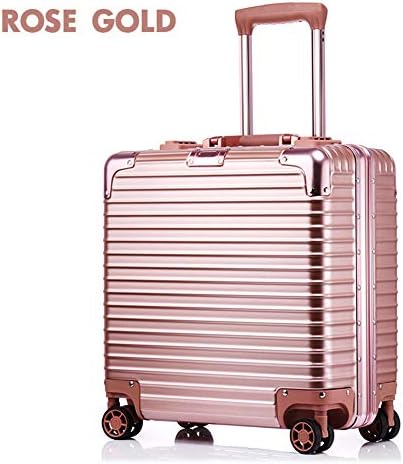 Lxmhz 18" Rolling Backpack Trolley Case Lightweight Hard Shell Carry On Hand Cabin Luggage Travel Spinner Suitcase with 4 Wheels,3
