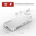 Lenovo USB C Hub, Type C Hub Adapter 3.1 with USB C Charging, HDMI Port, 2 USB 3.0 & 1 USB 2.0 Ports, SD & MicroSD Card Reader, for MacBook Pro2016/2017, Chromebook and More Type-C Devices, Silver