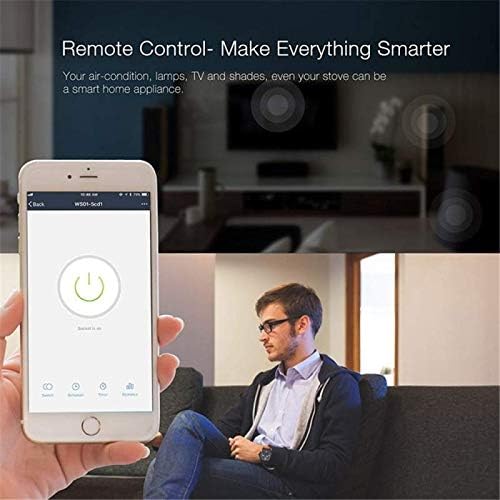SOLE HOME Enchufe Inteligente Wifi Mini Toma de Corriente Inteligente 16A Funciona con Alexa Google Home Controla a Distancia Tus Electrodomsticos desde Cualquier Lugar No Se Requiere Hub