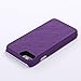 W7ETBEN Case for iPhone SE 3/2, Shockproof Hidden Mirror Wallet Cover with Card Holder Case for iPhone 8/7 - Purple