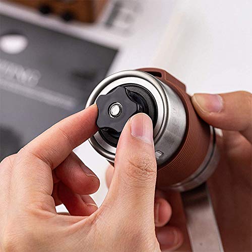 Fltaheroo Manuelle Kaffee MüHle, Kaffee MüHle Aus Edelstahl, Hand Kurbel Bohnen MüHle, Kaffee MüHle für Zuhause/BüRo… – Bild 7