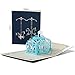 6 Pieces 3D Pop Up Cards, 3D Greeting Cards with Envelopes, Handmade 3D Popup Happy Birthday Cards for Christmas Valentine Birthday Anniversary Wedding Mother's Day Boy Girl Friends Gift (Style A)