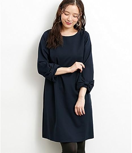 Amazon ロペピクニック Rope Picnic 袖リボンワンピース 40ネイビー 36 コート ジャケット 通販