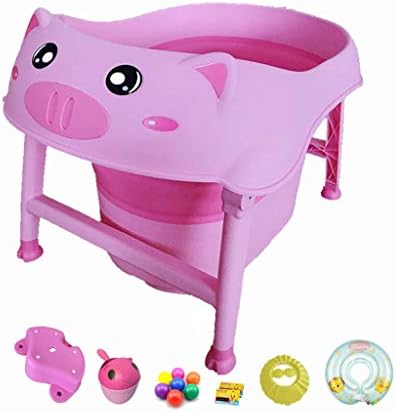 Yongjun 子供の折りたたみ風呂バレル赤ちゃん水泳バケツ家庭用子供入浴赤ちゃん入浴バレルは 横になっている入浴盆地に座ることができます Size Swimming 与え With Ring