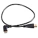 Smays Left Angle HD Mini HDMI to HDMI Cable for Camera, Flat DV, DC, Tablet TF101 (1.64 Feet=50 Centimeters)