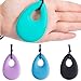 TecUnite 4 Pieces Chewing Necklace for Boys and Girls, Silicone Teething Necklace Pendants for Mom to Wear, Baby Teething Toys, 4 Colors (Style A)