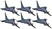 EF2000 13-Inch Eurofighter Large Foam Jet Fighter Glider - 18-Pack