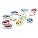 12Pcs Teardrops Crystal Pendants, Crystal Glass Stone Pendants Charms for Necklace Jewelry Making