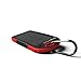 Solar Assist Charger, Mengo S-Power Shockproof/Water-Resistant 5300Mah [ Solar Assist Back-up Battery ] Charger Power Bank Featuring Dual USB Port Smart Charge Technology (For iPhone, iPod, iPad, Samsung, LG, HTC) (Red)