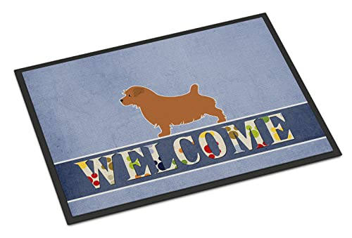 Caroline's Treasures BB5513JMAT Norfolk Terrier Welcome Doormat 24x36 Front Doo…