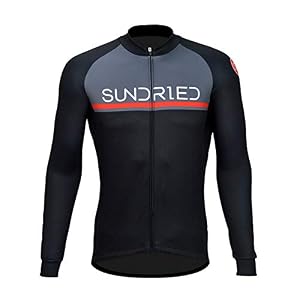 Sundried Mens Long Sleeve Cycling Jersey Road Bike MTB Bicycle Clothing