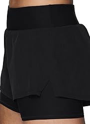 RBX Women's Waistband Pocket Running Shorts W/Inner