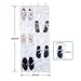 Birsppy L-Fine Sturdy Over the Door Shoe Organizer 20 Extra Large Crystal Clear Pockets, Gray (52in x 24in)