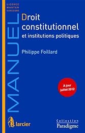 Droit constitutionnel et institutions politiques