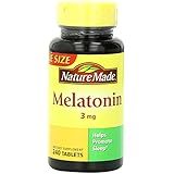 Nature Made Melatonin Tablets, Value Size, 3 Mg, 240 Count , Pack of 4