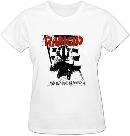 Rancid Out Come The Wolves Printing T-shirt For Women S White
