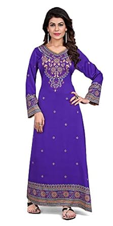 Trendyfashionmall Women's Printed Kaftans Maxi Dress Multiple Colors & Designs
