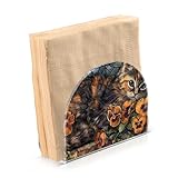 FLildon Napkin Holder Cute Civet Cat Napkin Holders