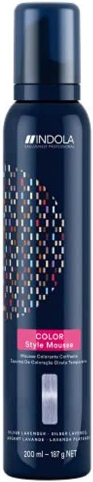 Indola Profession Colour Style Mousse Silver Lavender Temporary Hair Color 100ml