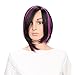 aSulis Short Hair Wigs Purple Pink Highlight Straight Synthetic Colorful Cosplay Daily Party Wig ¡­