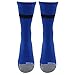 adidas Traxion Premier Football/Baseball Crew Socks, Bold Blue/Black/Light Onix, Large